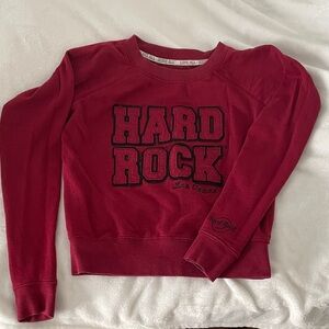 Hard Rock Cafe Red Sweater